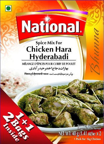 Chicken Hara Hyderabadi Masala